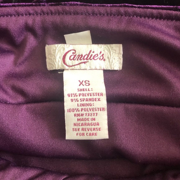 Mini purple fitted skirt - Picture 3 of 3